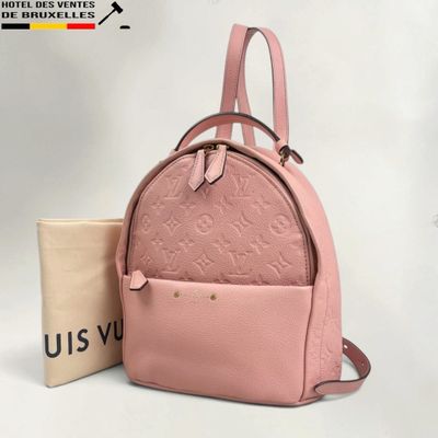 louis vu vu backpack bag in pink