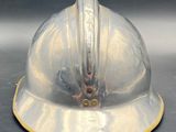 a helmet that is sitting on top of a table