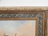 a picture of a painting of a man holding a baseball bat
