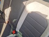 a seat in the back of a car that is empty