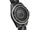 channi women ' s black ceramic and stainless steel watch