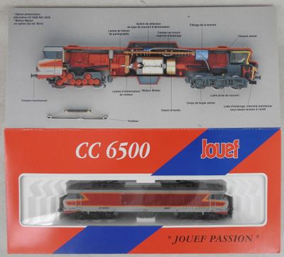 une boîte sur laquelle figure une maquette de train