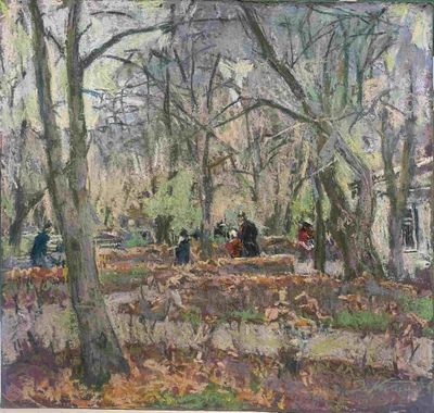 EMMANUIL KAMINSKY (1927-2009) Park in Odessa