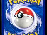 a picture of a pokemon card with a red and white ball on it