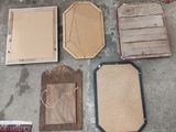 many pieces of cardboard laid out on the floor