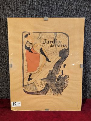 Réédition affiche d'après Henri de Toulouse Lautrec et Jane …