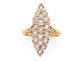 une bague en or et diamants