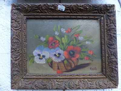 une photo d'un tableau représentant des pensées dans un panier