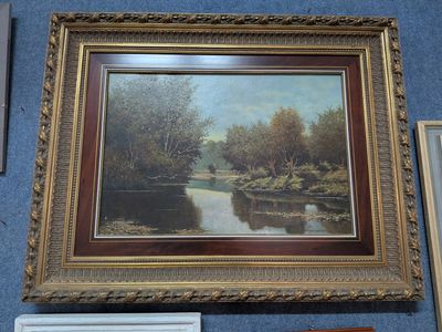 a picture of a painting hanging on the wall