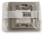 a plastic box with a barcode on it