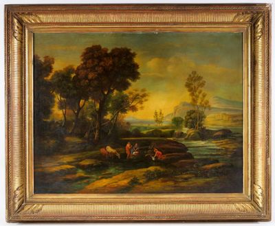 Ecole de la fin du XIXe siècle dans le goût du XVIIIe italie…