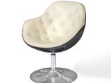 an image of a modern chair with a tufted seat