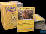 une boîte de cartes Pokémon sur laquelle figure une image de Pikachu
