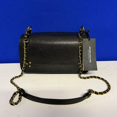 Sac à bandoulière Michael Korsh en cuir noir avec bandoulière en chaîne