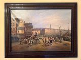 a picture of a painting on the wall of a building