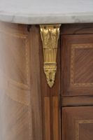 Commode demi-lune en bois de placage ouvrant par trois tiroi… (photo 6)