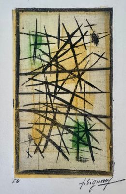 une image représentant une œuvre d'art accrochée au mur