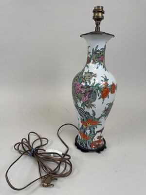 a lamp that is sitting next to a lamp on a table