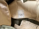 a close up of a pair of pants with a label on them