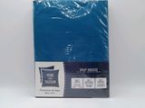 blue plastic tablecloths on a white background with a white background
