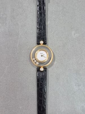 CHOPARD Happy diamond Montre de dame en or jaune 18k 750 mil…