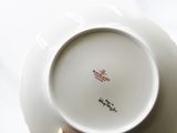 a person holding a plate with a picture on it