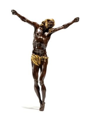 an image of a statue of a man on a cross