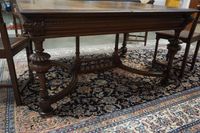 Table française de style Henri II avec 6 chaises - vers 1900 (photo 3)