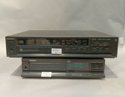 [PHILIPS] Réunion de 2 lecteurs de disques compacts, platine…