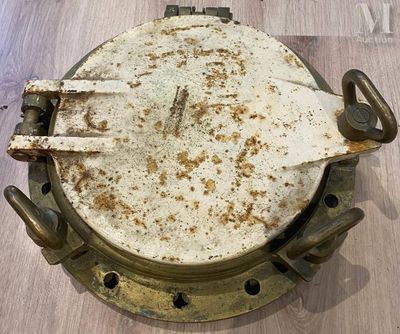 important hublot de Navire en laiton, ouverture par charnièr…