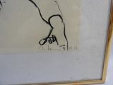 une image représentant le dessin d'une femme portant un chapeau