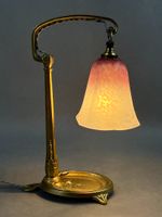 Lampe de bureau pré-Art-Déco, le piètement en bronze par Cha… (photo 5)