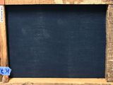 an image of a blackboard with a wooden frame on it