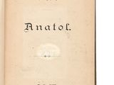 un vieux livre sur lequel est inscrit le titre « Anato »