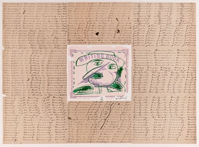 une image représentant une feuille de papier sur laquelle est dessiné un oiseau