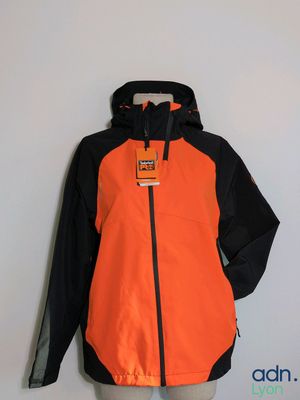 an orange and black jacket on a mannequin mannequin mannequin mannequin mannequin mannequin mannequin mannequin mann