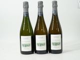 trois bouteilles de vin posées l'une à côté de l'autre sur une table