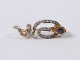a close up of a ring with a stone inside of it