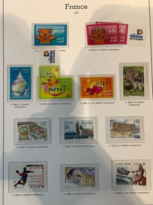 a picture of a book with stamps on it