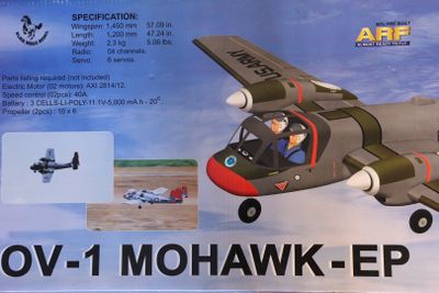 a picture of a box with a picture of a small plane