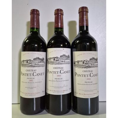 trois bouteilles de vin posées sur une table l'une à côté de l'autre