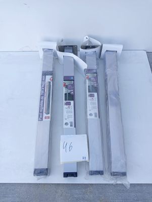 three different types of electronic equipment on a white surface
