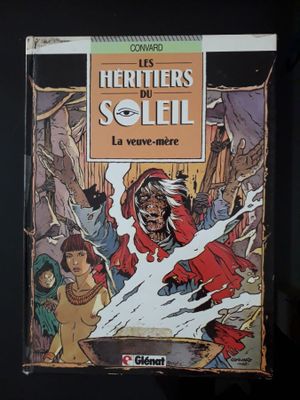 la couverture d'une bande dessinée représentant un homme à cheval