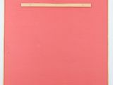 an image of a painting of a pink square with a wooden strip