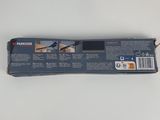 a close up of the back of a box with a label on it