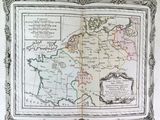 une vieille carte de l'Europe indiquant les frontières des pays