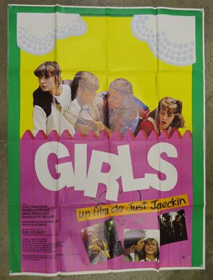 the poster for the movie girls is hanging on the wall