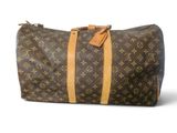 louis vuitton keepall bag in monogram canvas and leather