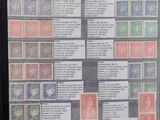 a picture of a picture of a collection of stamps on display