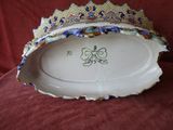 a large platt with a decorative design on it